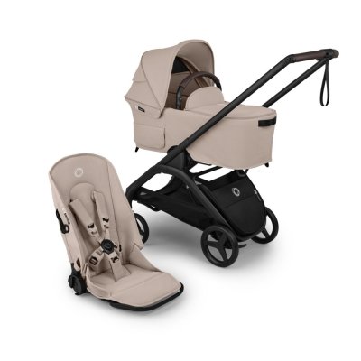 Bugaboo Dragonfly Plus Kompletní kočárek - Black/Desert Taupe