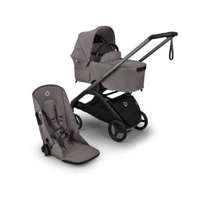 Bugaboo Dragonfly Plus Kompletní kočárek - Graphite/Grey Melange