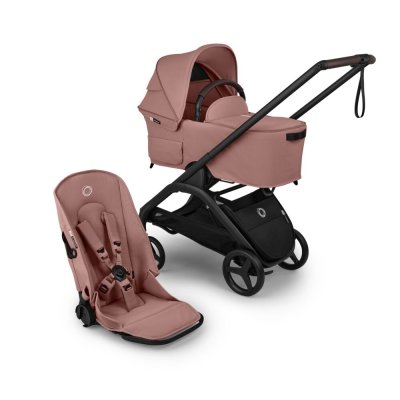 Bugaboo Dragonfly Plus Kompletní kočárek - Black/Dusty Pink