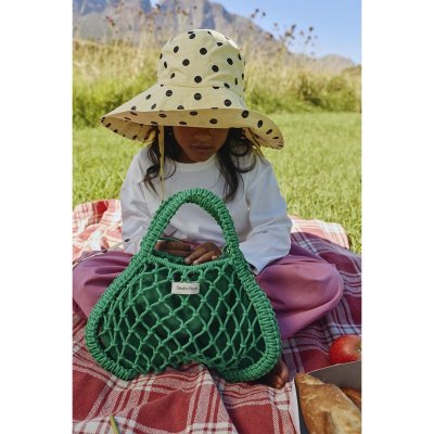 Studio Noos Mini Kabelka s popruhem Macrame - Green/Purple Green - obrázek