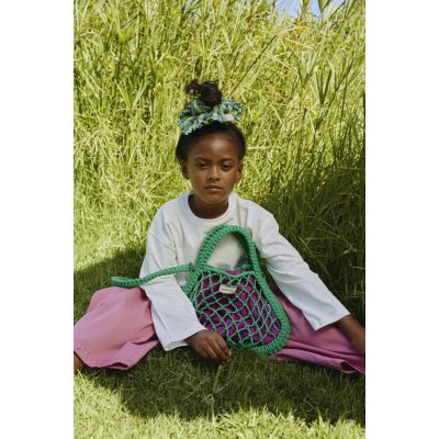 Studio Noos Mini Kabelka s popruhem Macrame - Green/Purple Green - obrázek