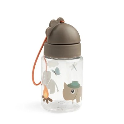 Done by Deer Láhev s brčkem Tiny Trails 280 ml - Písková
