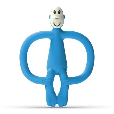 Matchstick Monkey Kousátko a zubní kartáček bez ocasu - Blue