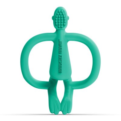 Matchstick Monkey Kousátko a zubní kartáček bez ocasu - Green - obrázek