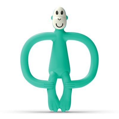 Matchstick Monkey Kousátko a zubní kartáček bez ocasu - Green