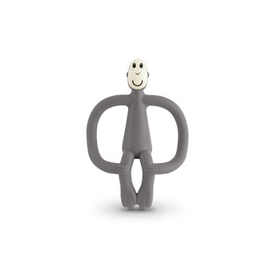 Matchstick Monkey Kousátko a zubní kartáček - Grey