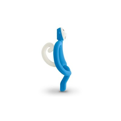 Matchstick Monkey Kousátko a zubní kartáček - Blue - obrázek