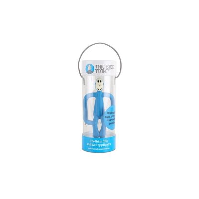 Matchstick Monkey Kousátko a zubní kartáček - Light Blue - obrázek