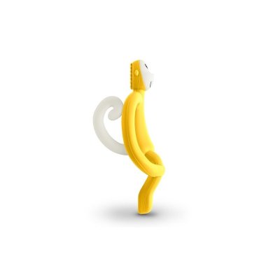 Matchstick Monkey Kousátko a zubní kartáček - Yellow - obrázek