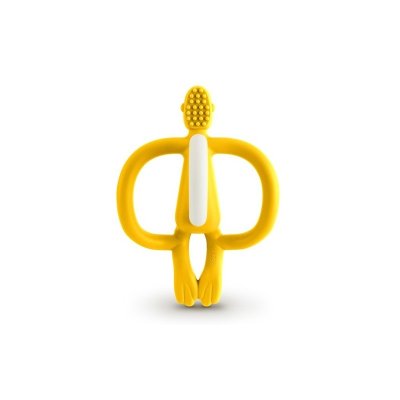 Matchstick Monkey Kousátko a zubní kartáček - Yellow - obrázek