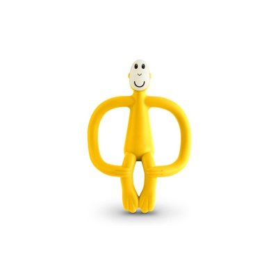 Matchstick Monkey Kousátko a zubní kartáček - Yellow