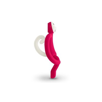 Matchstick Monkey Kousátko a zubní kartáček - Rubine - obrázek