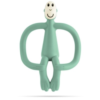 Matchstick Monkey Kousátko a zubní kartáček - Mint Green - obrázek
