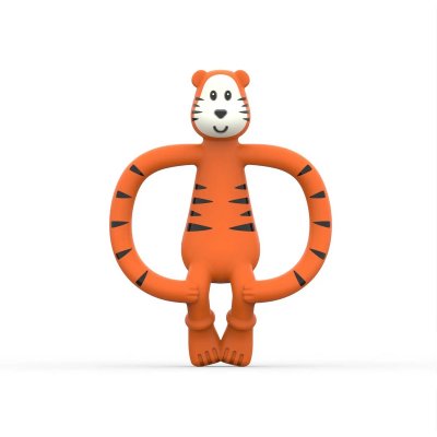 Matchstick Monkey Kousátko a zubní kartáček - Tygr Teddy - obrázek