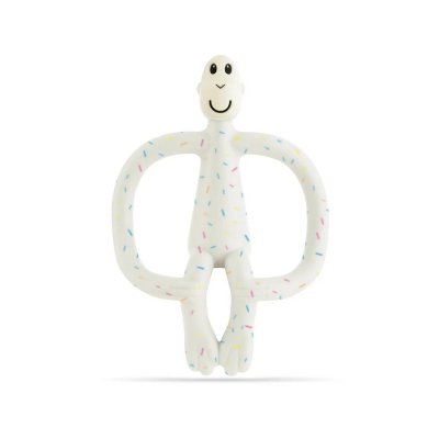 Matchstick Monkey Kousátko a zubní kartáček - Confetti Cream - obrázek