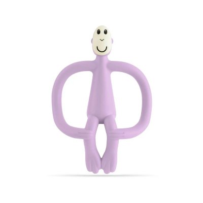 Matchstick Monkey Kousátko a zubní kartáček - Lilac - obrázek