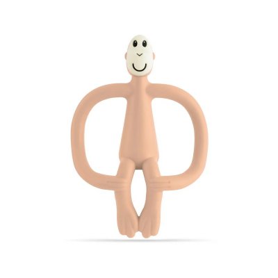 Matchstick Monkey Kousátko a zubní kartáček - Peach Solmon - obrázek