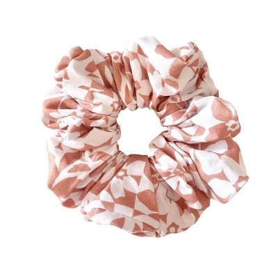 Zakuw Scrunchie Látková gumička do vlasů - Rose Blossom - obrázek