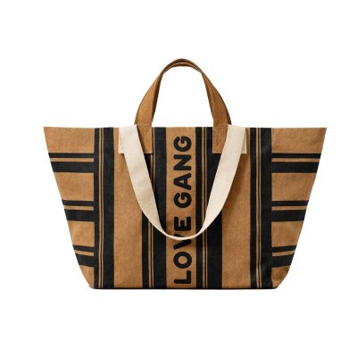 Zakuw Kaba Taška Tote Bag - Love Gang Camel - obrázek