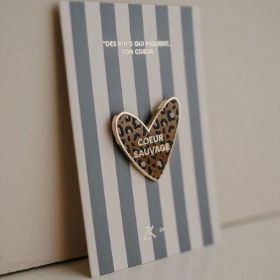 Zakuw Designový Pin/Brož - Wild Heart - obrázek