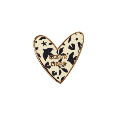 Zakuw Designový Pin/Brož - Free Heart - obrázek