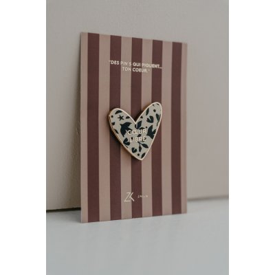 Zakuw Designový Pin/Brož - Free Heart - obrázek