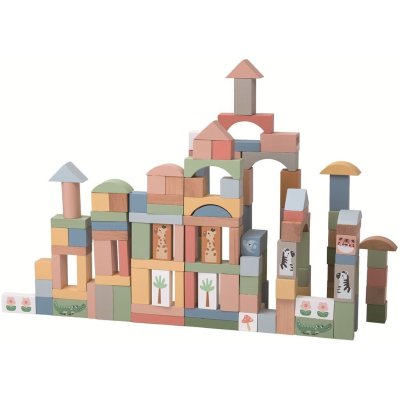 2 Kids Toys Safari kostky se zvířátky 120 ks
