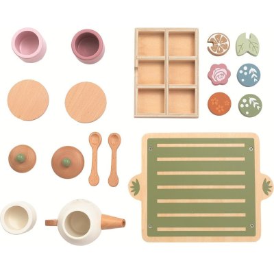 2 Kids Toys Dřevěný čajový set - obrázek