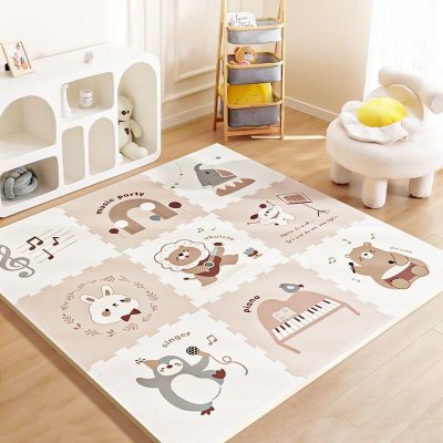2 Kids Toys Podložka na hraní - Zvířecí párty, 9 dílů - obrázek