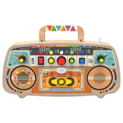 2 Kids Toys Activity board - Dřevěné FM rádio - obrázek