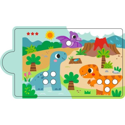 2 Kids Toys Magnetická hra - Třídění barev s dinosaurem - obrázek