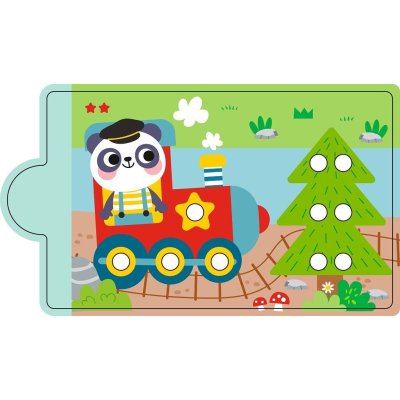 2 Kids Toys Magnetická hra - Třídění barev s dinosaurem - obrázek