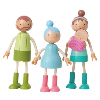 2 Kids Toys Sada nábytku s rodinou 5v1 - obrázek