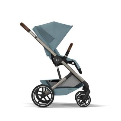 Cybex Balios S Lux Kompletní kočárek se skládací korbou - Taupe/Stormy Blue - obrázek