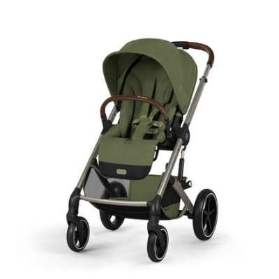 Cybex Balios S Lux Kompletní kočárek se skládací korbou - Taupe/Moss Green - obrázek
