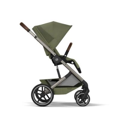 Cybex Balios S Lux Kompletní kočárek se skládací korbou - Taupe/Moss Green - obrázek