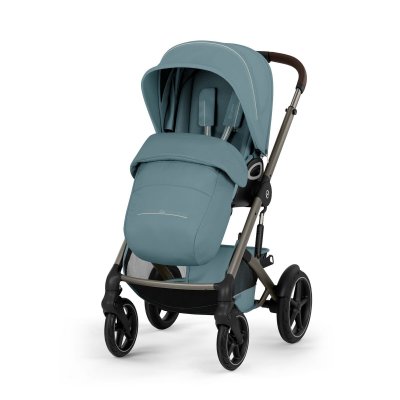 Cybex Talos S Lux Kompletní kočárek se skládací korbou New - Taupe/Stormy Blue - obrázek