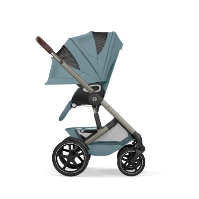 Cybex Talos S Lux Kompletní kočárek se skládací korbou New - Taupe/Stormy Blue - obrázek