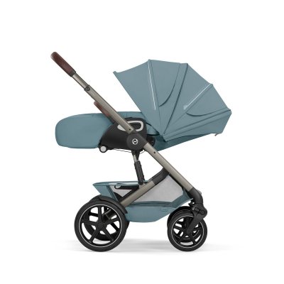 Cybex Talos S Lux Kompletní kočárek se skládací korbou New - Taupe/Stormy Blue - obrázek