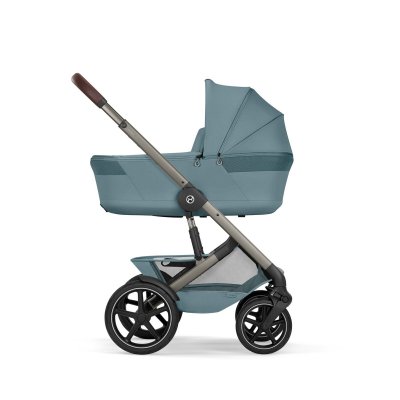 Cybex Talos S Lux Kompletní kočárek se skládací korbou New - Taupe/Stormy Blue - obrázek