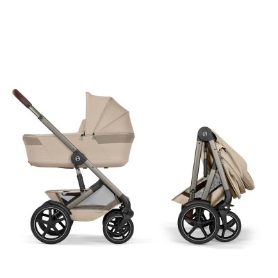 Cybex Talos S Lux Kompletní kočárek se skládací korbou New - Taupe/Almond Beige - obrázek