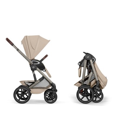 Cybex Talos S Lux Kompletní kočárek se skládací korbou New - Taupe/Almond Beige - obrázek