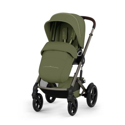Cybex Talos S Lux Kompletní kočárek se skládací korbou New - Taupe/Moss Green - obrázek