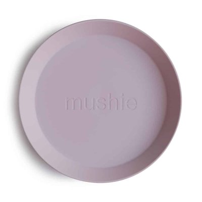 Mushie Sada dětských talířů - Soft Lilac, 2 ks - obrázek