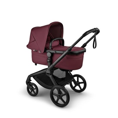 Bugaboo Fox5 Renew Kompletní set + Novorozenecké hnízdo - Black/Dark Cherry - obrázek