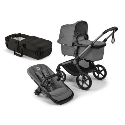 Bugaboo Fox5 Renew Kompletní set + Novorozenecké hnízdo - Graphite/Moon Grey