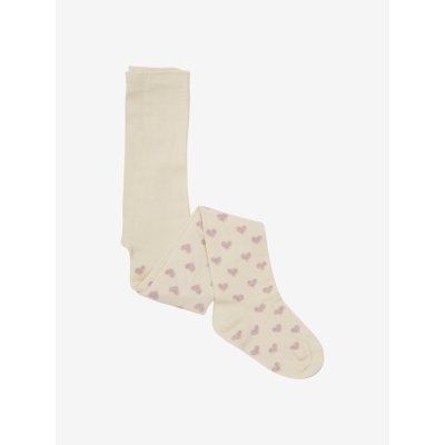 Minymo Punčochy se vzorem 2 ks - Light Rose, vel. 80/86 - obrázek