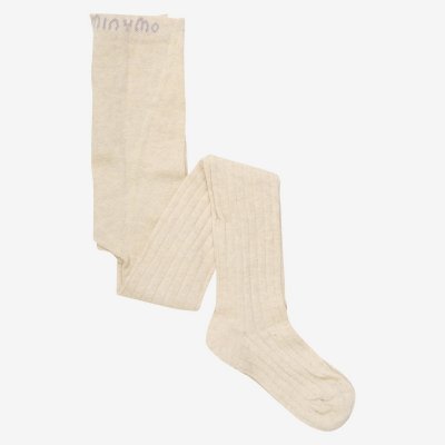 Minymo Punčochy se vzorem 2 ks - Light Taupe, vel. 68/74 - obrázek