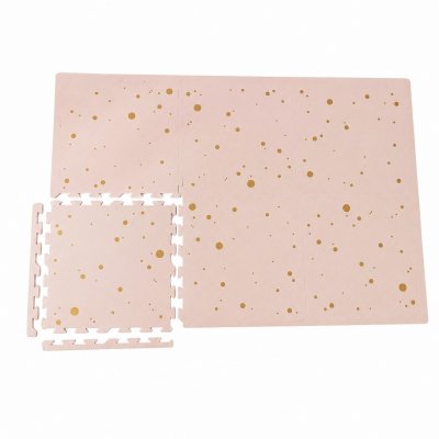 Nido Nido Pěnová hrací podložka - Pink and Gold Confetti - obrázek