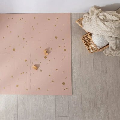 Nido Nido Pěnová hrací podložka - Pink and Gold Confetti - obrázek